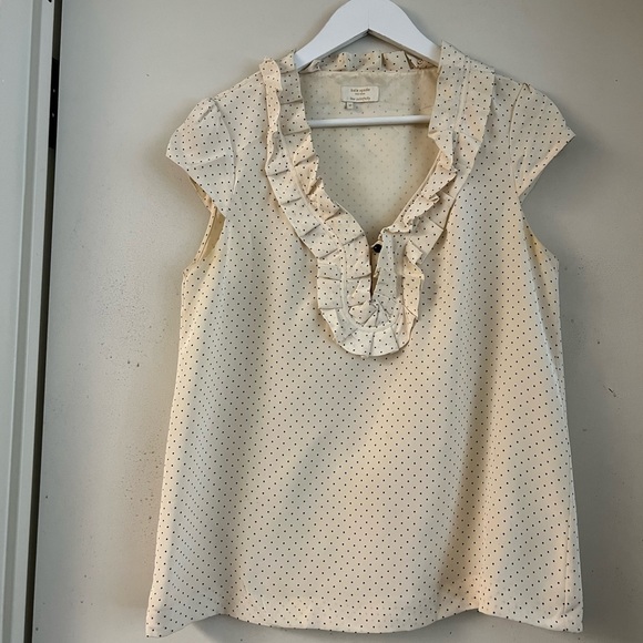 Kate Spade Polka Dot Ruffle Tank - Picture 1 of 8